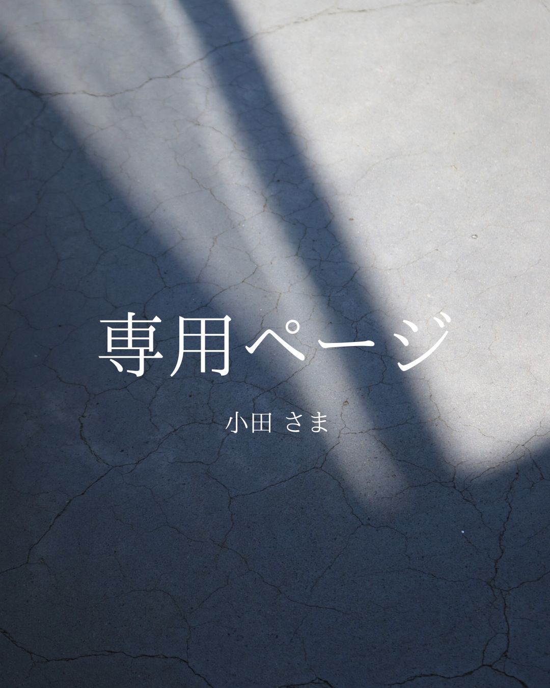 小田さま 専用ページ